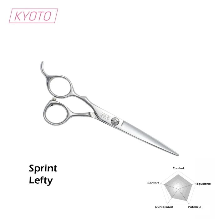 Kit Tijeras Profesionales Japonesas Kyoto Sprint Zurdos y Peine YS Park - Imagen 3