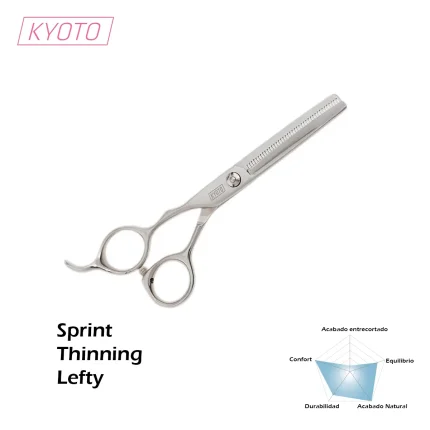 Tijeras Profesionales Japonesas Kyoto Sprint Thinning Zurdos