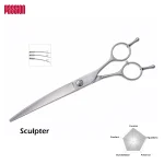 Tijeras Profesionales Japonesas Passion Sculpter Curved