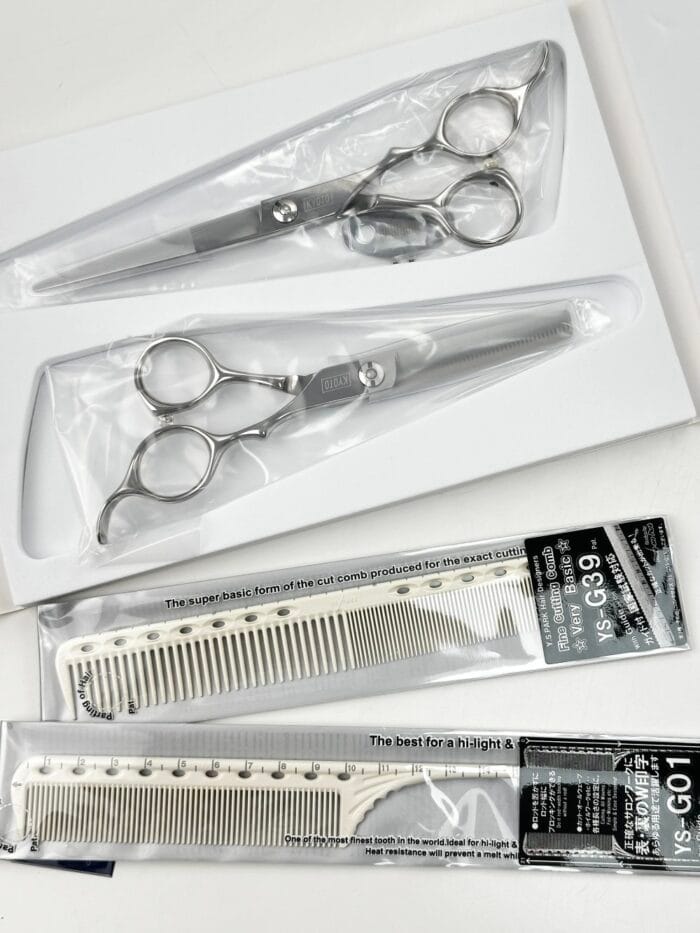 Kit Tijeras Profesionales Japonesas Kyoto Sprint Zurdos y Peine YS Park - New Version! - Imagen 9