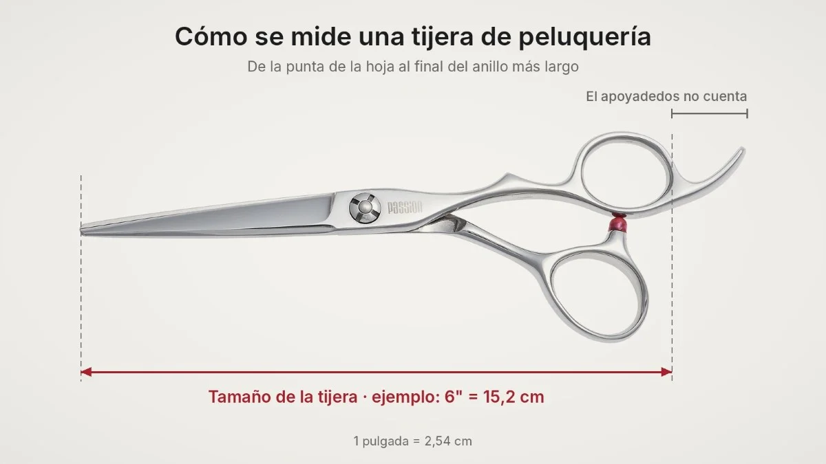¿Qué tamaño de tijera de peluquería elegir? Guía de medida 5" a 7"